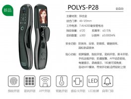 铂力斯盾全自动智能锁POLYSTONE-P28